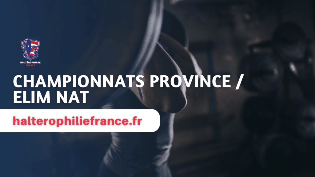 Championnats Province Elim Nat