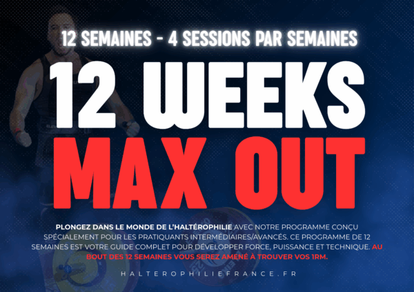 12 weeks max out - programmation halterophilie